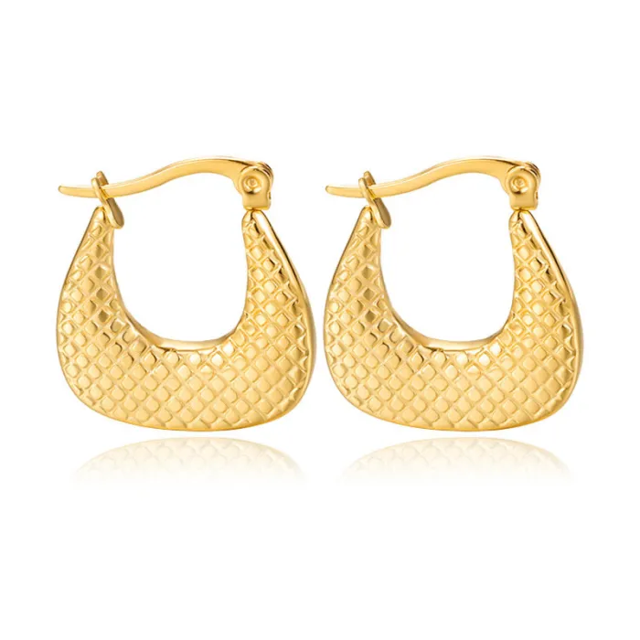 Women's Minimalist Club Style Earrings – INS-Inspired Stainless Steel Hoops (In Stock)