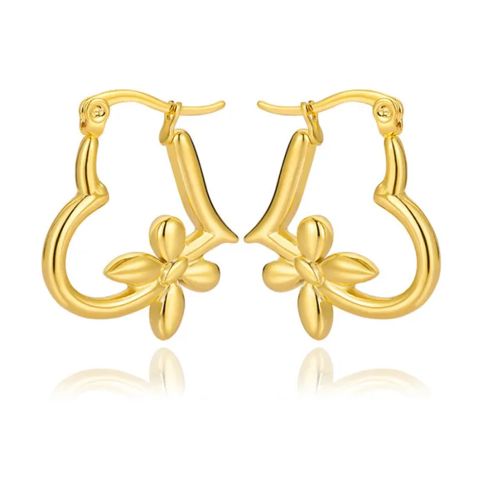 Women's Minimalist Club Style Earrings – INS-Inspired Stainless Steel Hoops (In Stock)