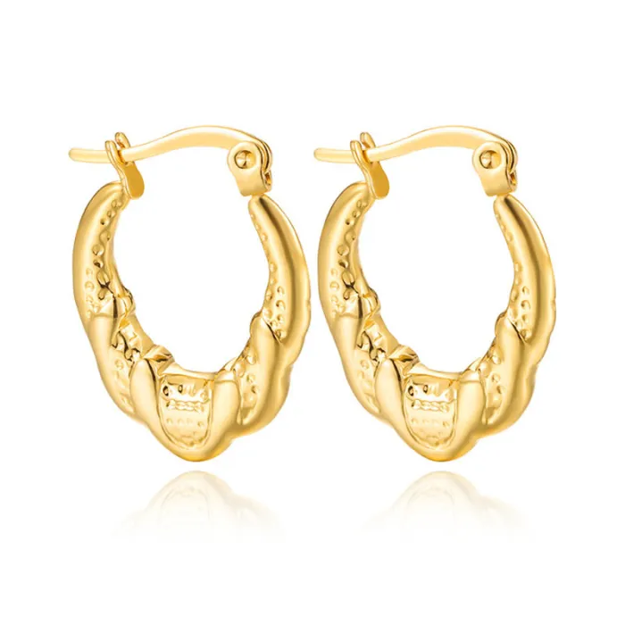 Women's Minimalist Club Style Earrings – INS-Inspired Stainless Steel Hoops (In Stock)