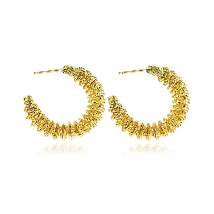 Women's Minimalist Club Style Earrings – INS-Inspired Stainless Steel Hoops (In Stock)