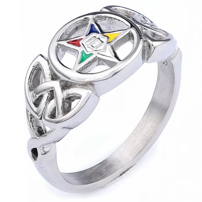 Nordic Pentagram Warrior Ring – Viking Rune Pattern Stainless Steel Men's Ring