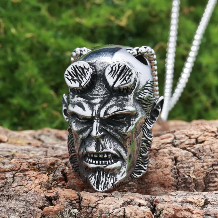 Skull Pendant Collection – Hot-Selling Stainless Steel Gothic Biker Necklaces in Stock