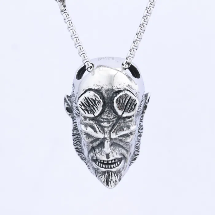 Skull Pendant Collection – Hot-Selling Stainless Steel Gothic Biker Necklaces in Stock