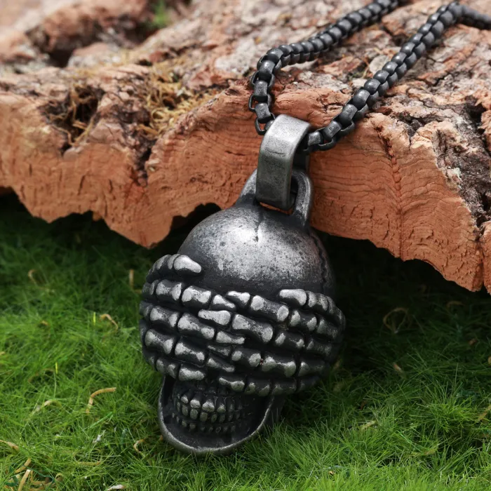 Playful Emoji Facepalm Pendant – Stainless Steel Necklace, Fun and Expressive Design, Wholesale Available