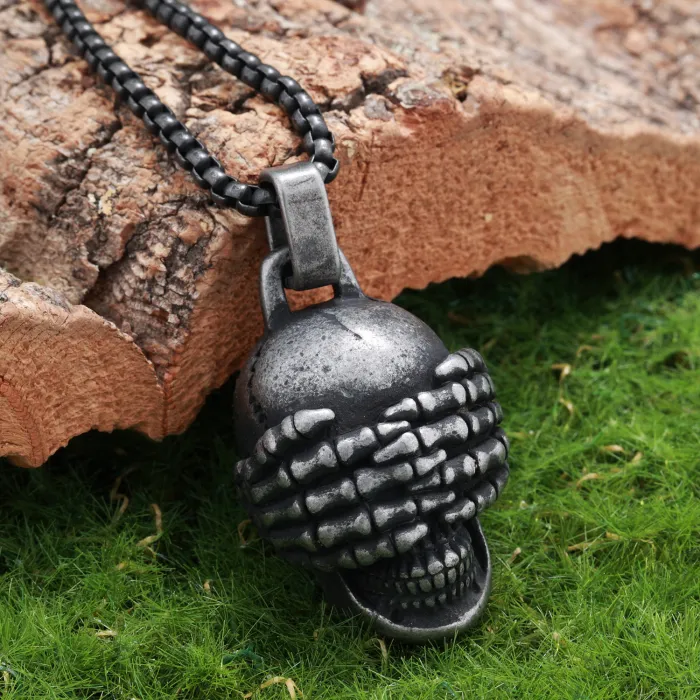 Playful Emoji Facepalm Pendant – Stainless Steel Necklace, Fun and Expressive Design, Wholesale Available