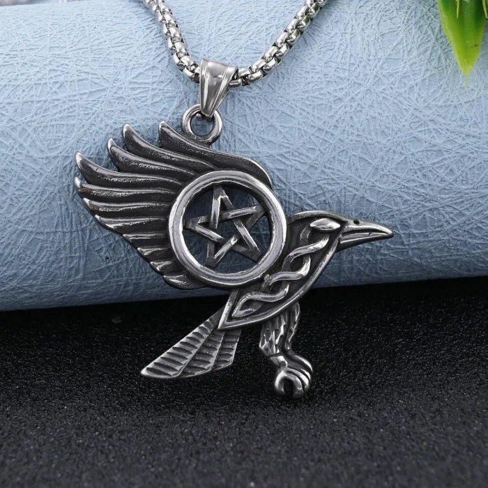 Wholesale Stainless Steel Eagle Star Pendant – Bold Animal-Inspired Jewelry for Men & Women | In-Stock Trendy Designs for Bulk Orders