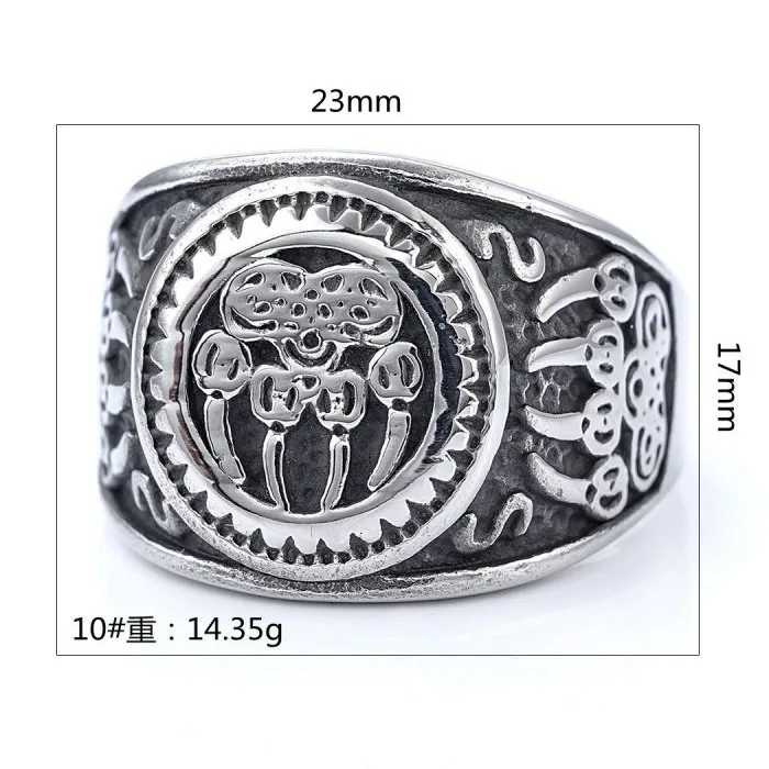 Wholesale Viking Bear Claw Ring – Unisex Titanium Steel Norse Style Jewelry | Factory Direct Supply, Ideal for Bulk Orders and Resellers