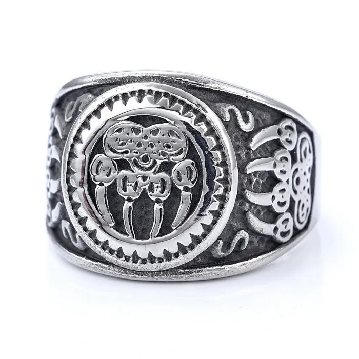 Wholesale Viking Bear Claw Ring – Unisex Titanium Steel Norse Style Jewelry | Factory Direct Supply, Ideal for Bulk Orders and Resellers