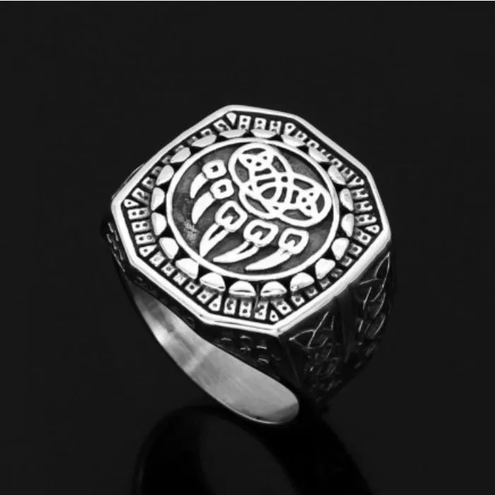 Wholesale Viking Bear Claw Ring – Unisex Titanium Steel Norse Style Jewelry | Factory Direct Supply, Ideal for Bulk Orders and Resellers