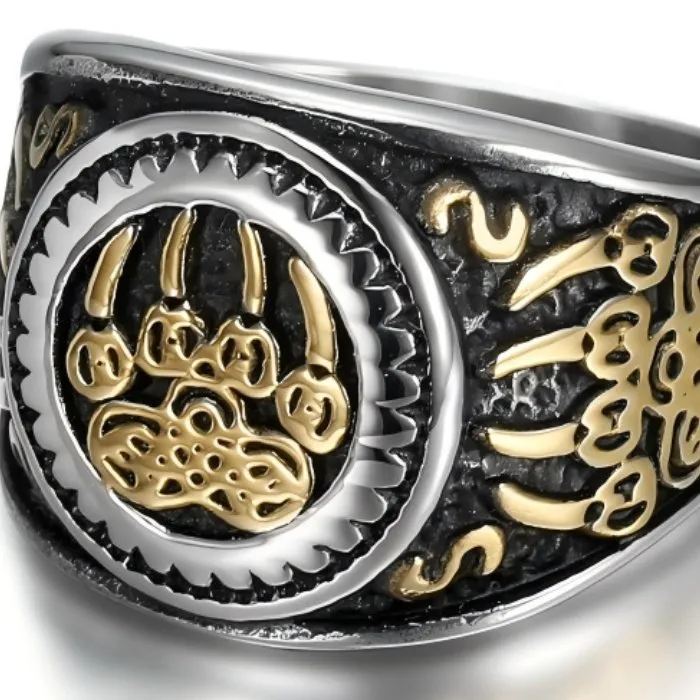 Wholesale Viking Bear Claw Ring – Unisex Titanium Steel Norse Style Jewelry | Factory Direct Supply, Ideal for Bulk Orders and Resellers