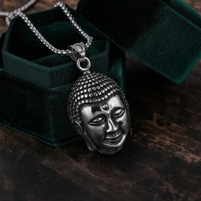 Wholesale Buddha Head Stainless Steel Pendant – Spiritual Jewelry for Men & Women | Factory Direct Supply, Ideal for Bulk Orders & Resellers