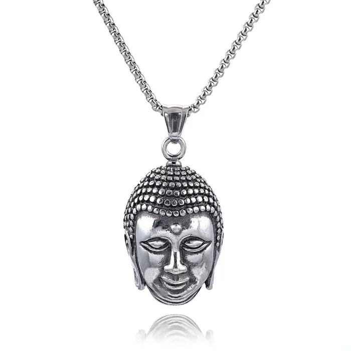 Wholesale Buddha Head Stainless Steel Pendant – Spiritual Jewelry for Men & Women | Factory Direct Supply, Ideal for Bulk Orders & Resellers