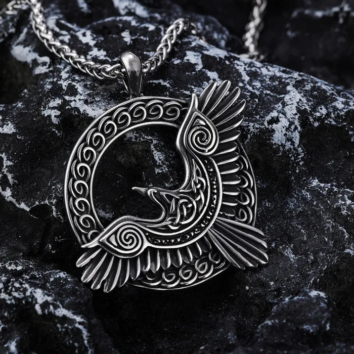 Soaring Eagle Stainless Steel Pendant Wholesale – Animal Series Fashion Jewelry for Men | Bulk Supply, Factory Price, One-Piece Dropshipping