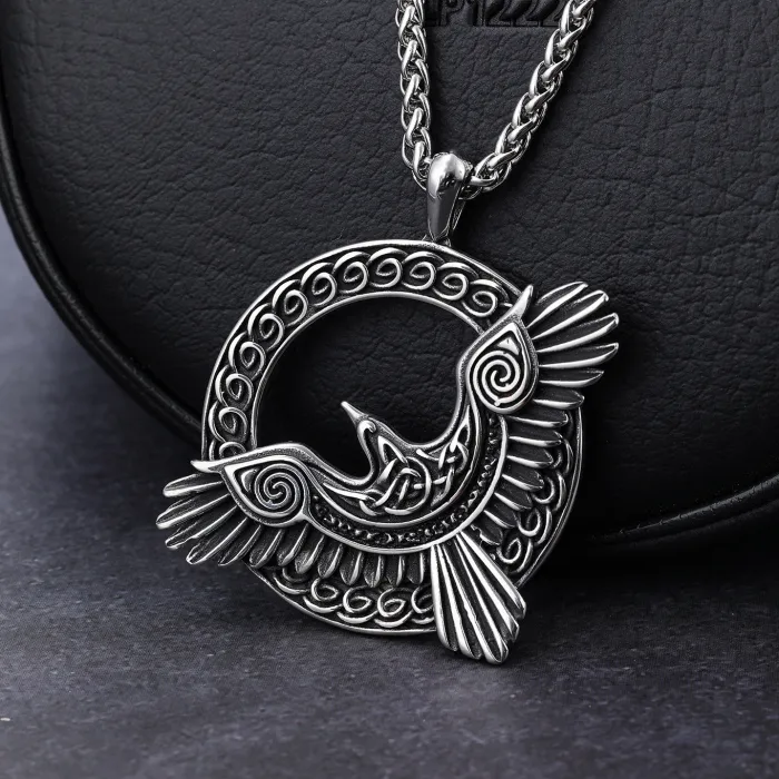 Soaring Eagle Stainless Steel Pendant Wholesale – Animal Series Fashion Jewelry for Men | Bulk Supply, Factory Price, One-Piece Dropshipping