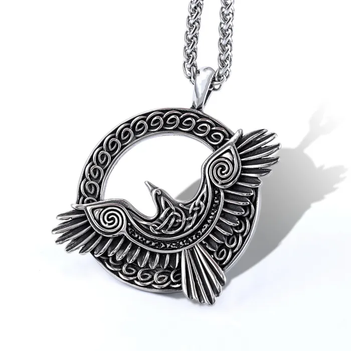 Soaring Eagle Stainless Steel Pendant Wholesale – Animal Series Fashion Jewelry for Men | Bulk Supply, Factory Price, One-Piece Dropshipping