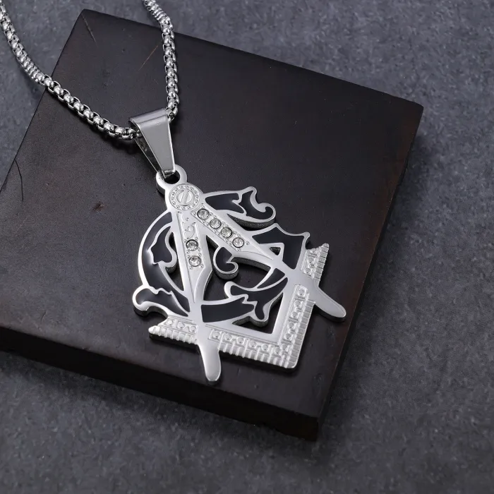 AG Freemasonry Epoxy Pendant Wholesale – Stainless Steel Masonic Jewelry | Trendy Dropshipping Piece, Factory Price, Bulk Available