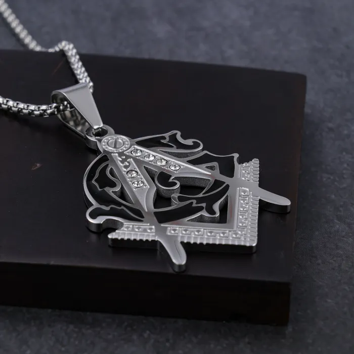 AG Freemasonry Epoxy Pendant Wholesale – Stainless Steel Masonic Jewelry | Trendy Dropshipping Piece, Factory Price, Bulk Available