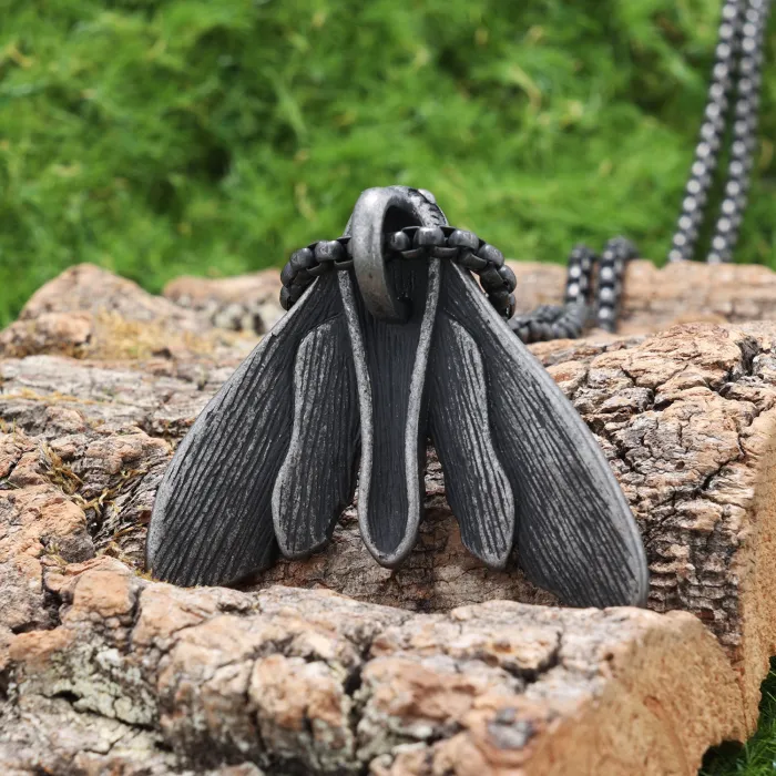 Reaper Butterfly Skull Pendant Wholesale – Stainless Steel Gothic Men’s Necklace | Factory Supply, Trendy Punk Jewelry for Resellers & Online Stores