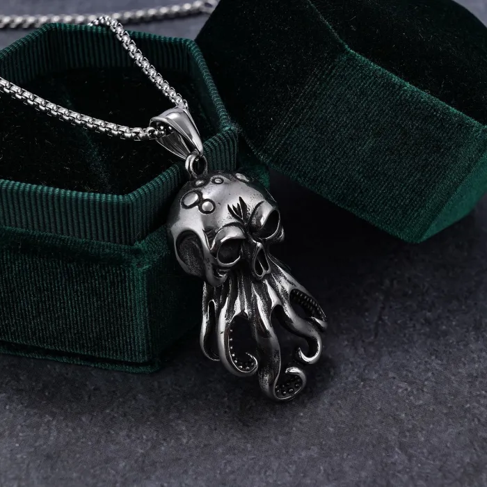 Wholesale Octopus Pendant Necklace – Hot-Selling Animal Series Stainless Steel Jewelry for Men & Women | Factory Direct, In Stock, Ready to Ship