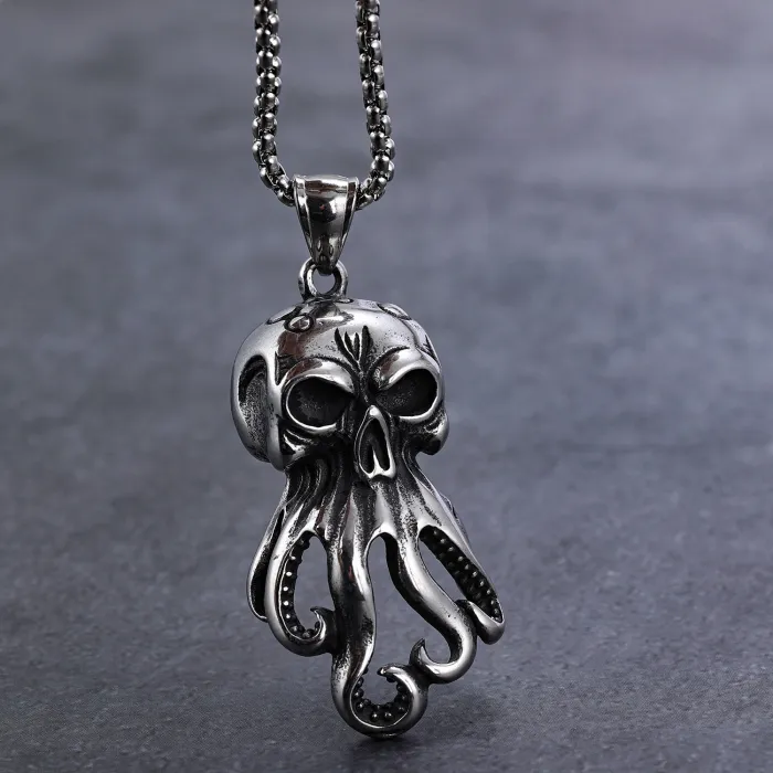 Wholesale Octopus Pendant Necklace – Hot-Selling Animal Series Stainless Steel Jewelry for Men & Women | Factory Direct, In Stock, Ready to Ship
