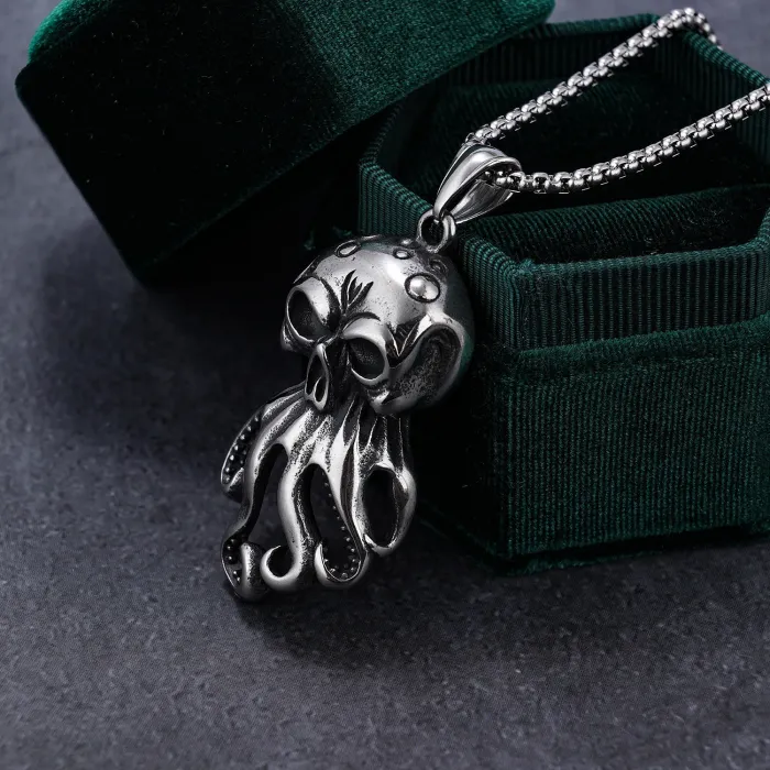 Wholesale Octopus Pendant Necklace – Hot-Selling Animal Series Stainless Steel Jewelry for Men & Women | Factory Direct, In Stock, Ready to Ship