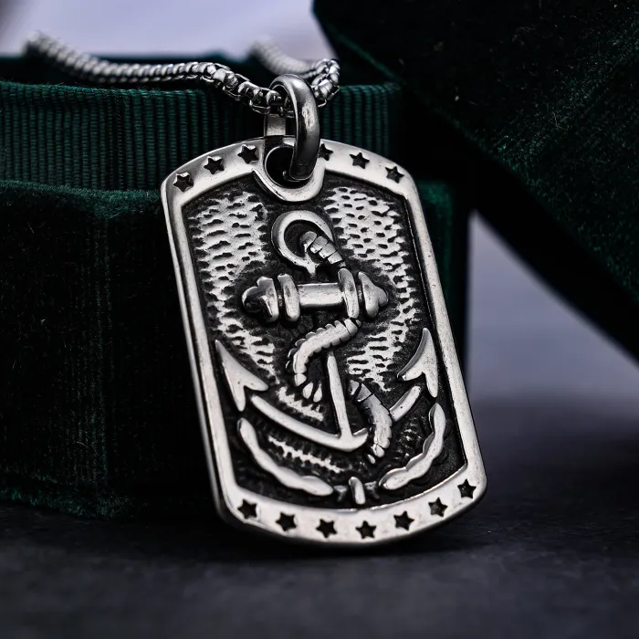 Hot-Selling Vintage Pirate Anchor Pendant – Stainless Steel Nautical Jewelry | Bulk Orders & Dropshipping Available, In Stock, Factory Direct