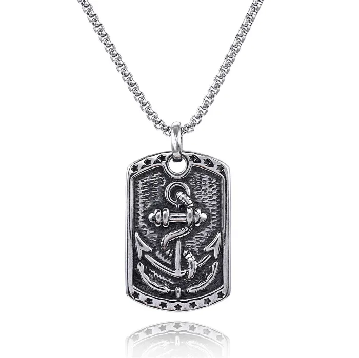 Hot-Selling Vintage Pirate Anchor Pendant – Stainless Steel Nautical Jewelry | Bulk Orders & Dropshipping Available, In Stock, Factory Direct