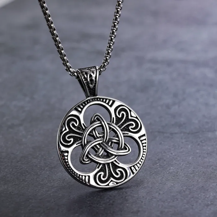 Viking Runes Stainless Steel Pendant Wholesale – Nordic Symbol Necklace | Factory Direct Supply, In Stock for One-Piece Dropshipping