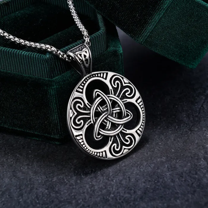 Viking Runes Stainless Steel Pendant Wholesale – Nordic Symbol Necklace | Factory Direct Supply, In Stock for One-Piece Dropshipping