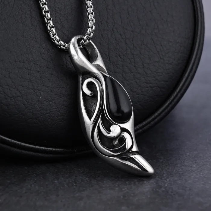 Hot Selling Minimalist Gemstone Pendant Wholesale – Stainless Steel Jewelry, Tarnish-Free Titanium, Fashion Accessory for Bulk Buyers