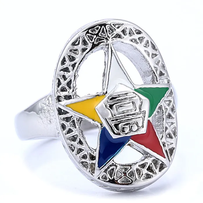 Bulk Stainless Steel Star Resin Ring – Waterdrop Five-Point Star Design, Fashion Jewelry Supplier, Unisex Titanium Steel Ring for AliExpress & Wholesale