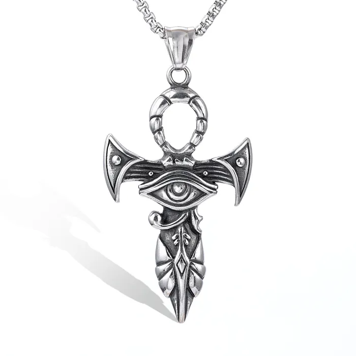 Wholesale Horus Eye Pendant – New Ancient Egyptian Stainless Steel Jewelry, In-Stock Dropshipping for Resellers
