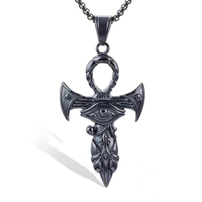Wholesale Horus Eye Pendant – New Ancient Egyptian Stainless Steel Jewelry, In-Stock Dropshipping for Resellers