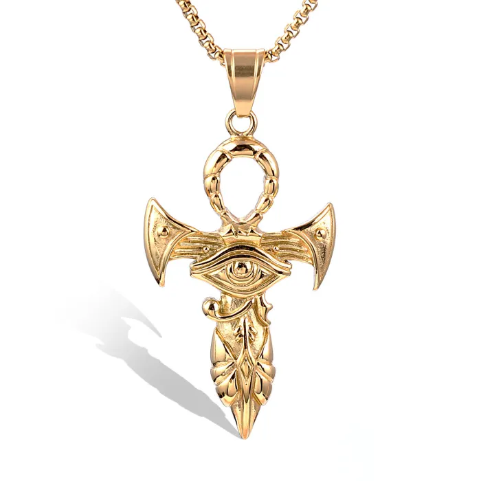 Wholesale Horus Eye Pendant – New Ancient Egyptian Stainless Steel Jewelry, In-Stock Dropshipping for Resellers