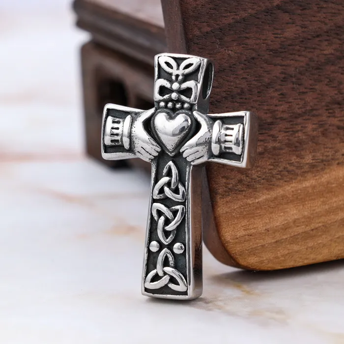 Hot-Selling Knot Cross Pendant – Stainless Steel Jewelry for Men & Women | In Stock for Wholesale & One-Piece Dropshipping