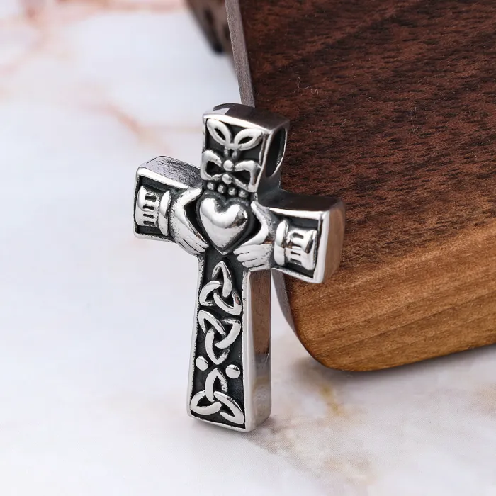 Hot-Selling Knot Cross Pendant – Stainless Steel Jewelry for Men & Women | In Stock for Wholesale & One-Piece Dropshipping