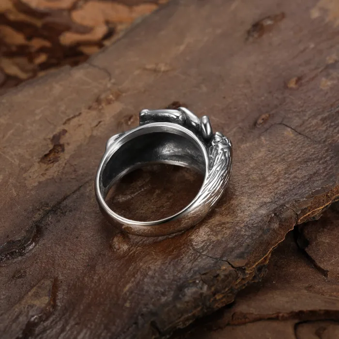 Wholesale Sexy Skull Head Ring for Men & Women – Titanium Steel Punk Style Jewelry | In-Stock Gothic Statement Ring Supplier