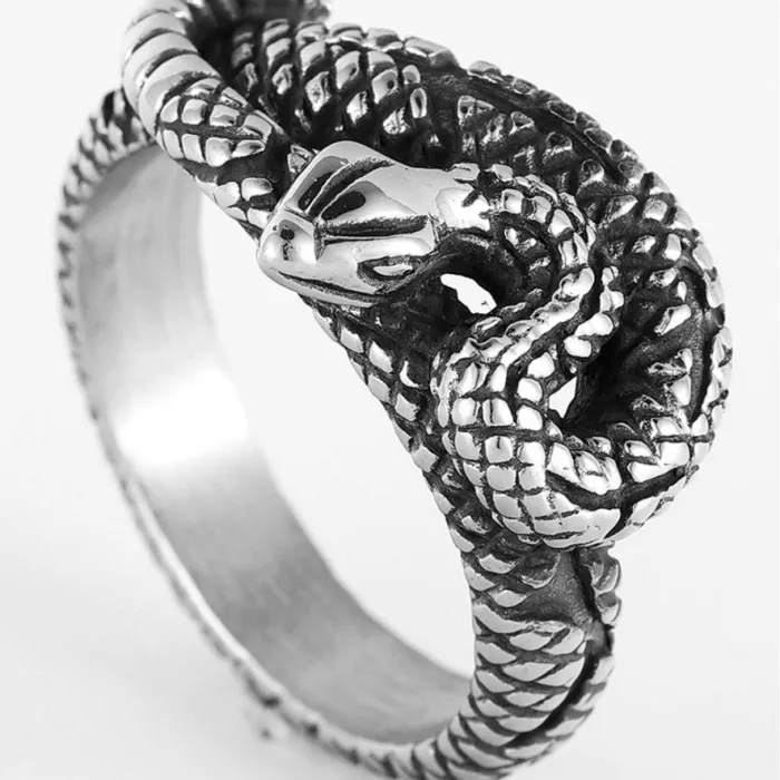 Wholesale Vintage Snake Rings in Stainless Steel – Animal Design Bulk Supplier at Factory Price