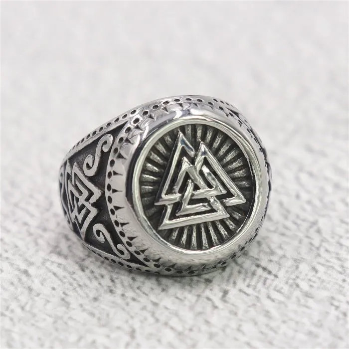 Wholesale Viking Totem Rings for Men – Stainless Steel & Titanium Steel Jewelry | Bulk Supplier at Factory Price