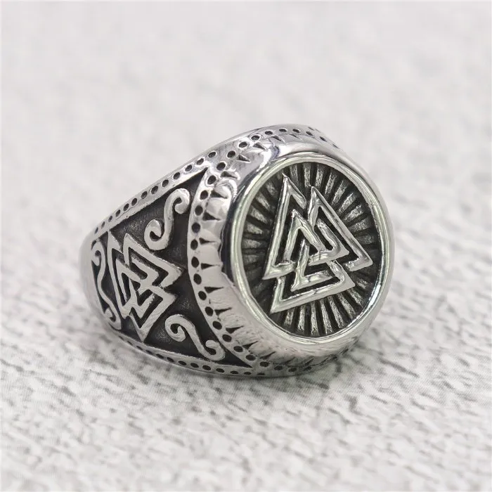 Wholesale Viking Totem Rings for Men – Stainless Steel & Titanium Steel Jewelry | Bulk Supplier at Factory Price