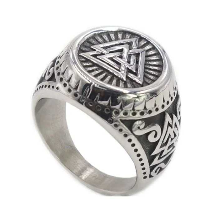 Wholesale Viking Totem Rings for Men – Stainless Steel & Titanium Steel Jewelry | Bulk Supplier at Factory Price