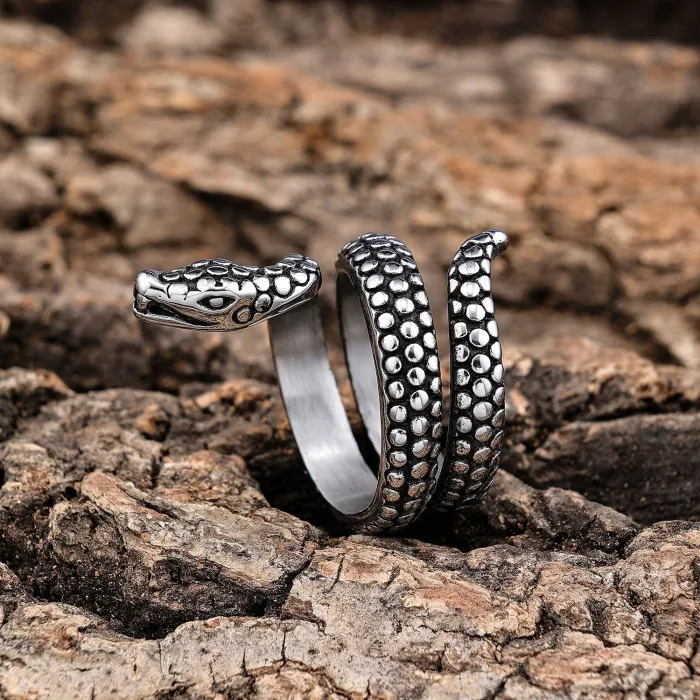 Wholesale Snake Rings for Men – Stainless Steel Classic Design | Bulk Supplier, Factory Price & Ready Stock
