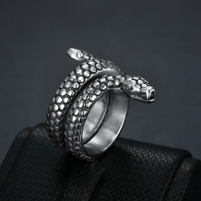 Wholesale Snake Rings for Men – Stainless Steel Classic Design | Bulk Supplier, Factory Price & Ready Stock