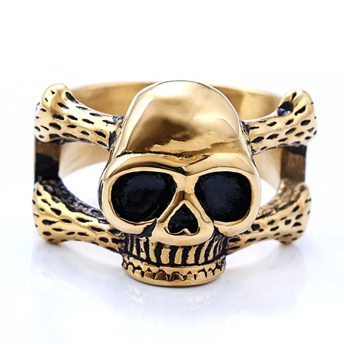 Wholesale Skull Rings – Minimalist Stainless Steel Bone Design for Men & Women | Bulk Supplier at Factory Price