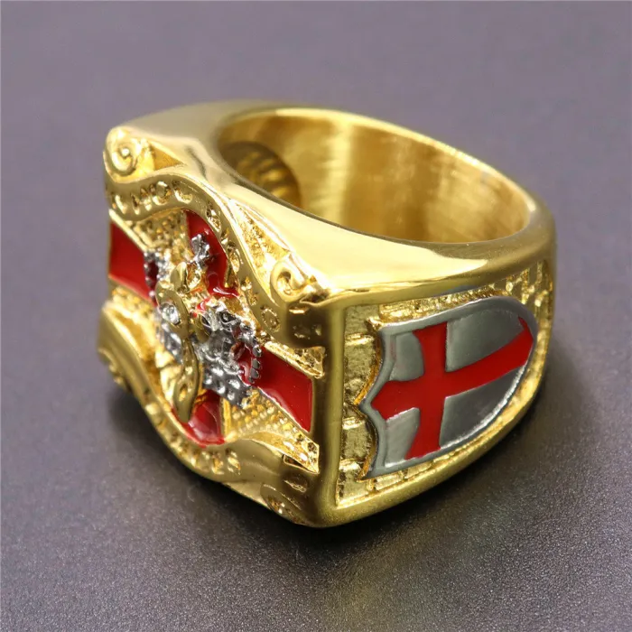 Wholesale Crown Resin Rings for Men – Masonic Stainless Steel Cross Design | Bulk Supplier at Factory Price