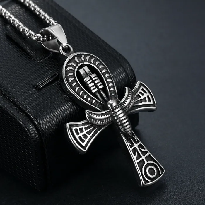 Wholesale Nautical Cross Necklaces for Men – Egyptian Ankh Pendant | Bulk Supplier, Factory Price New Arrival
