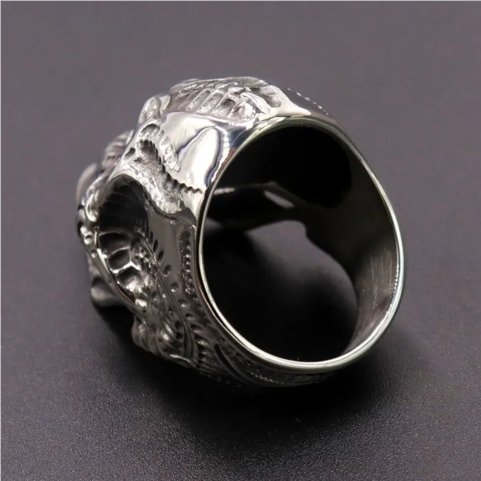 Wholesale Punk Skull Rings – Titanium & Stainless Steel Irregular Design | Bulk Supplier for US/EU Market