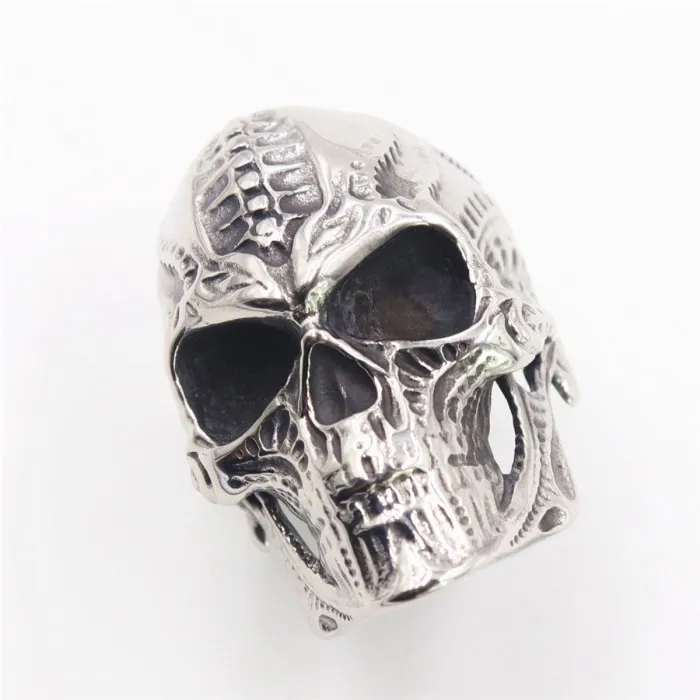 Wholesale Punk Skull Rings – Titanium & Stainless Steel Irregular Design | Bulk Supplier for US/EU Market