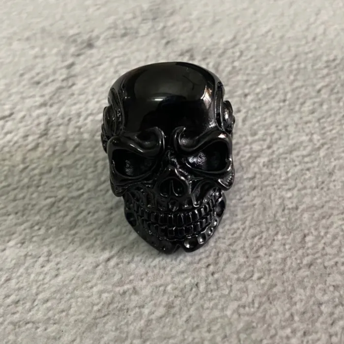 Wholesale Hip-Hop Skull Rings for Men – Colorful Titanium & Stainless Steel Design | Bulk Supplier at Factory Price