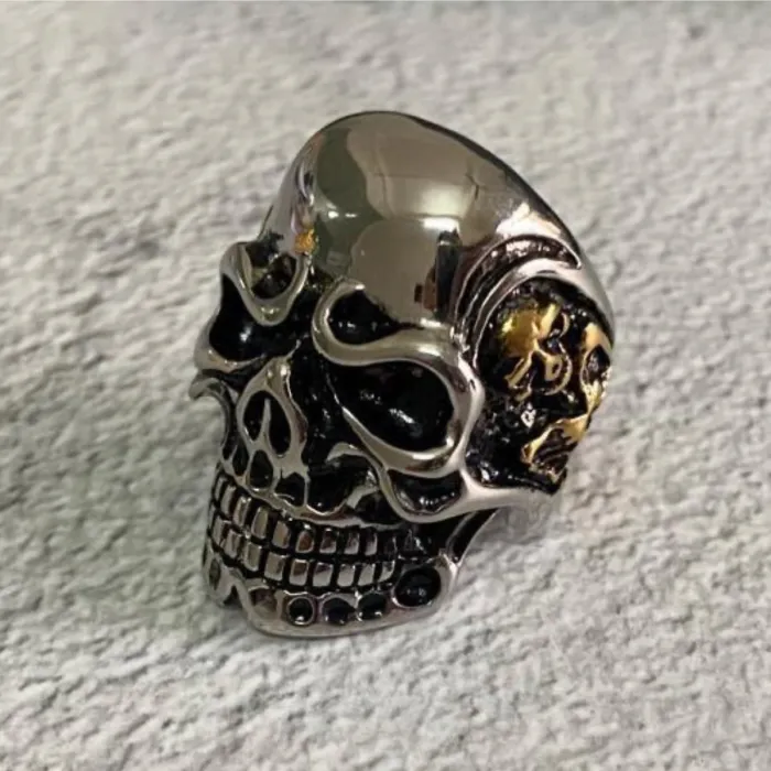 Wholesale Hip-Hop Skull Rings for Men – Colorful Titanium & Stainless Steel Design | Bulk Supplier at Factory Price